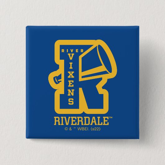 Fluss Vixens Letterman Button (Vorderseite)