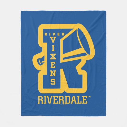 Fluss Vixens Letterman Fleecedecke (Vorderseite)