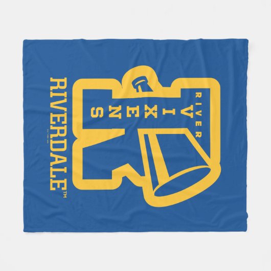 Fluss Vixens Letterman Fleecedecke (Vorderseite (Horizontal))