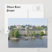 Fluss Vltava Postkarte (Vorne/Hinten)