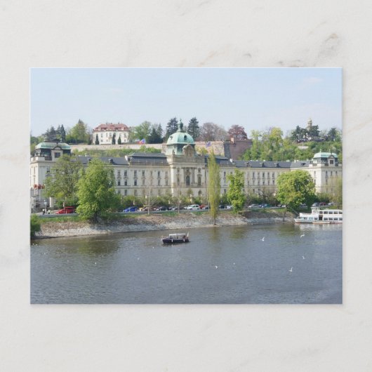 Fluss Vltava Postkarte (Vorderseite)