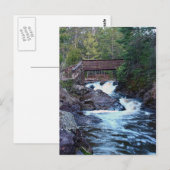 Fluss von der Brücke Postkarte (Vorne/Hinten)