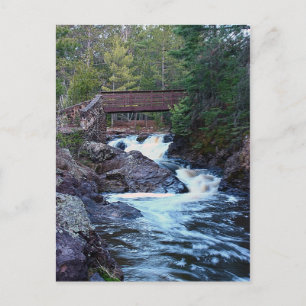 Fluss von der Brücke Postkarte