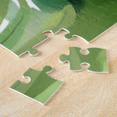 Fluss von Grün | Wald-Aquarellmalerei Puzzle (Seite)
