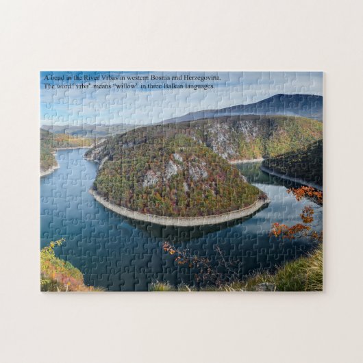 Fluss Vrbas in Bosnien Puzzle (Horizontal)