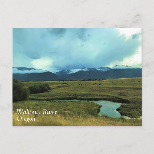 Fluss Wallowa, Oregon Postkarte (Vorderseite)