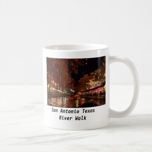 Fluss-Weg San Antonio Texas Kaffeetasse (Rechts)