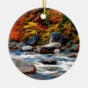 Fluss-Weiß-New Hampshire Keramikornament