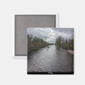 Fluss Wharfe Magnet (Vorderseite/Rückseite)