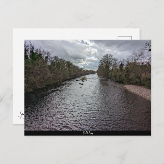 Fluss Wharfe Postkarte (Vorne/Hinten)