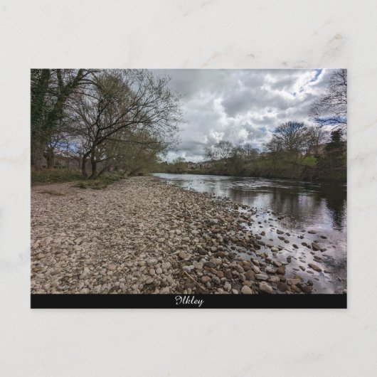 Fluss Wharfe Postkarte (Vorderseite)
