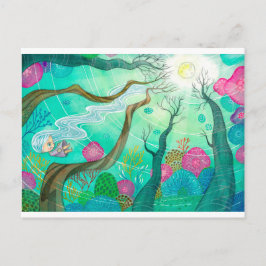 Fluss wie Wasser Postkarte