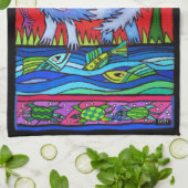 FLUSS WOLF TEE TOWEL GESCHIRRTUCH (Gefaltet)