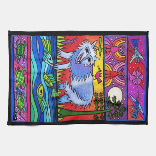 FLUSS WOLF TEE TOWEL GESCHIRRTUCH (Horizontal)