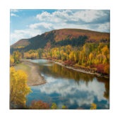 Fluss Yampa im Herbst Fliese (Vorderseite)