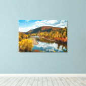 Fluss Yampa im Herbst Leinwanddruck (Insitu (Holzboden))