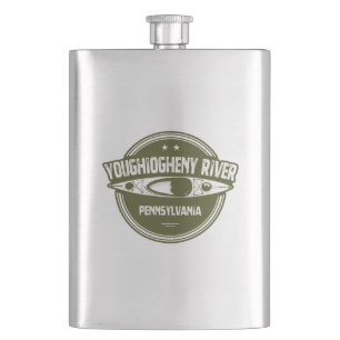 Fluss Youghiogheny, Pennsylvania Flachmann