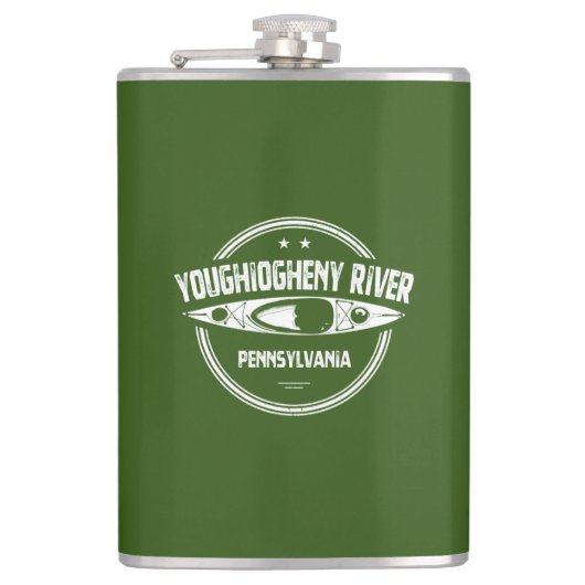 Fluss Youghiogheny, Pennsylvania Flachmann (Vorderseite)