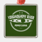Fluss Youghiogheny, Pennsylvania Ornament Aus Metall (Vorne)