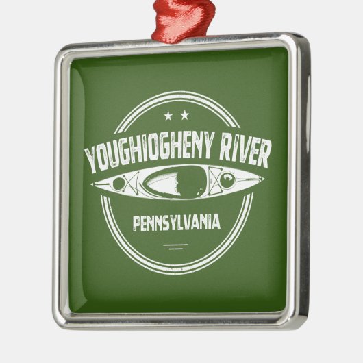 Fluss Youghiogheny, Pennsylvania Ornament Aus Metall (Links)