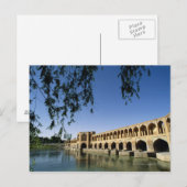 Fluss Zayandeh Postkarte (Vorne/Hinten)