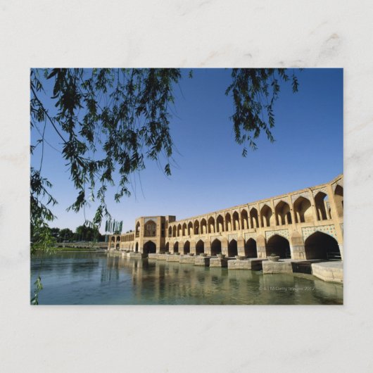 Fluss Zayandeh Postkarte (Vorderseite)