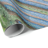 Fluss zwischen Kokospalmen Geschenkpapier (Rolleneckpunkt)