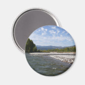 Flussabwärts auf dem Snake River I Magnet (Vorderseite/Rückseite)