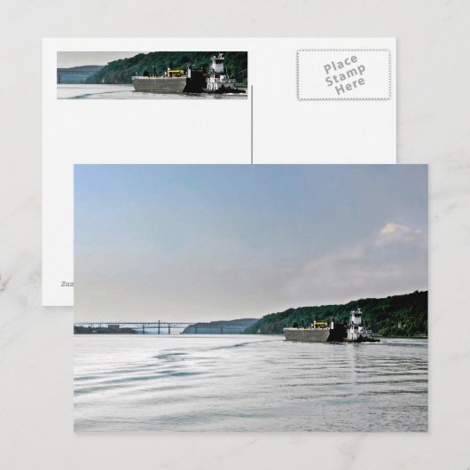 Flussarbeit Postkarte (Vorne/Hinten)