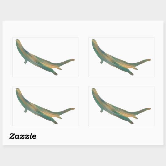 Flussaufkleber im Akrylstil Rechteckiger Aufkleber (Blatt)