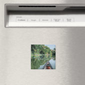 Flussbäume vor einem Ruderboot Magnet (In Situ (Geschirrspüler))