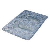 Flussbett-Design Badematte (Schrägansicht)