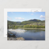 Flussboot auf der Donau Postkarte (Vorne/Hinten)