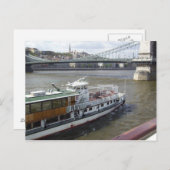 Flussboot auf der Donau Postkarte (Vorne/Hinten)