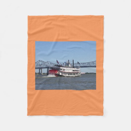 Flussboot-Fliesblanket Fleecedecke (Vorderseite)
