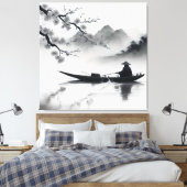 Flussboot Leinwanddruck (Insitu (Schlafzimmer))