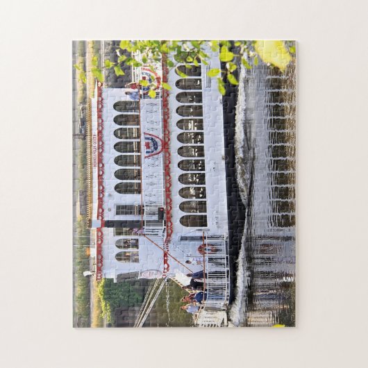 Flussboot Minnesota. Puzzle (Vertikal)