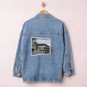 Flussboot-Pop-Out-Kunst, Jeansjacke (Hangar)