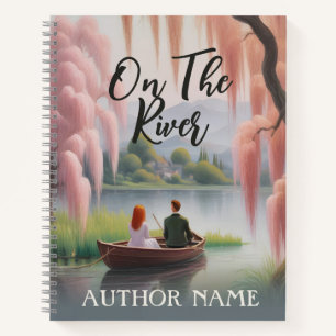Flussboot-Romanze Buchcover-Inspirationsnotizbuch Notizblock