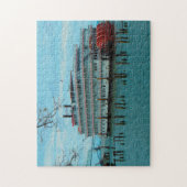 Flussboot Stern Wheeler Oregon. Puzzle (Vertikal)