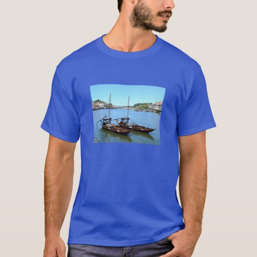 Flussboote in Porto T-Shirt (Vorderseite)