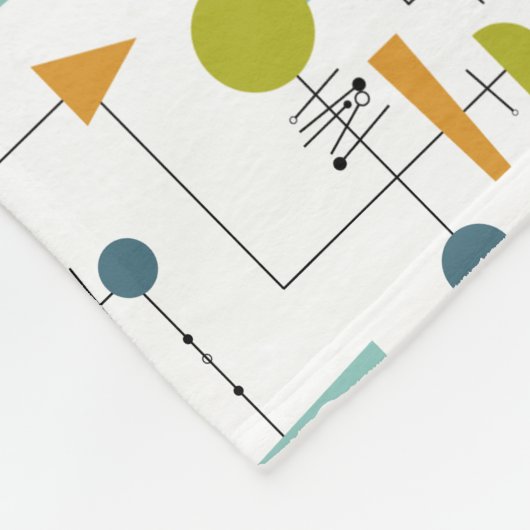 Flussdiagramm Geometrisches Muster des mittleren J Fleecedecke (Ecke)