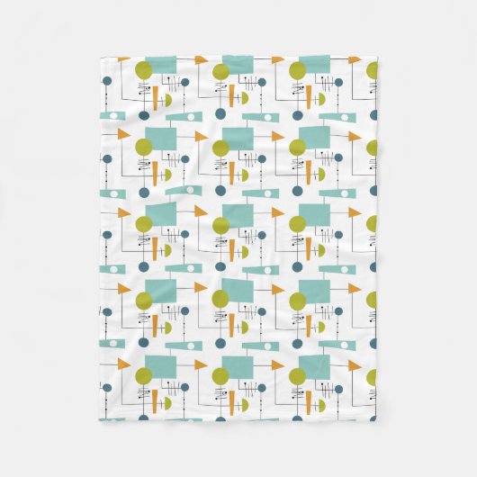 Flussdiagramm Geometrisches Muster des mittleren J Fleecedecke (Vorderseite)