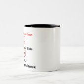 Flussdiagramm-Tasse Zweifarbige Tasse (Mittel)