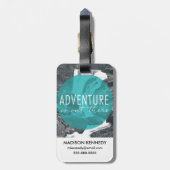 Flüsse| Abenteuer gibt es Angebot Gepäckanhänger (Rückseite vertikal)