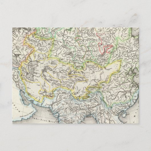 Flüsse Asiens Postkarte (Vorderseite)