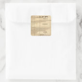 Flüsse, Berge Quadratischer Aufkleber (Tasche)