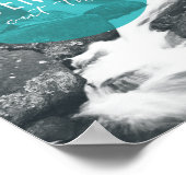 Flüsse | Das Abenteuer ist da draußen - Zitat Poster (Ecke)