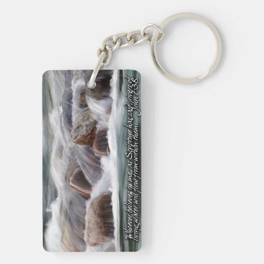 Flüsse des lebenden Wassers Inspiration Schlüsselanhänger (Rückseite)