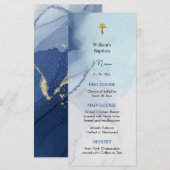 Flüsse des lebenden Wassers Orthodoxe Christliche Menükarte (Vorne/Hinten)